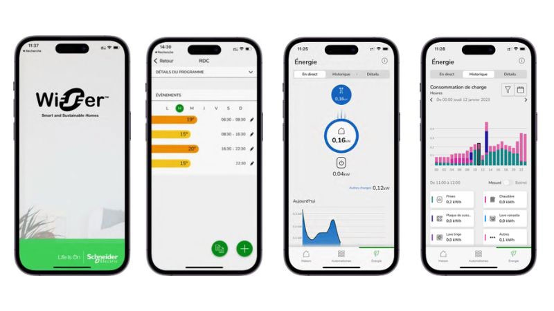 Application de domotique Wiser by Schneider Electric